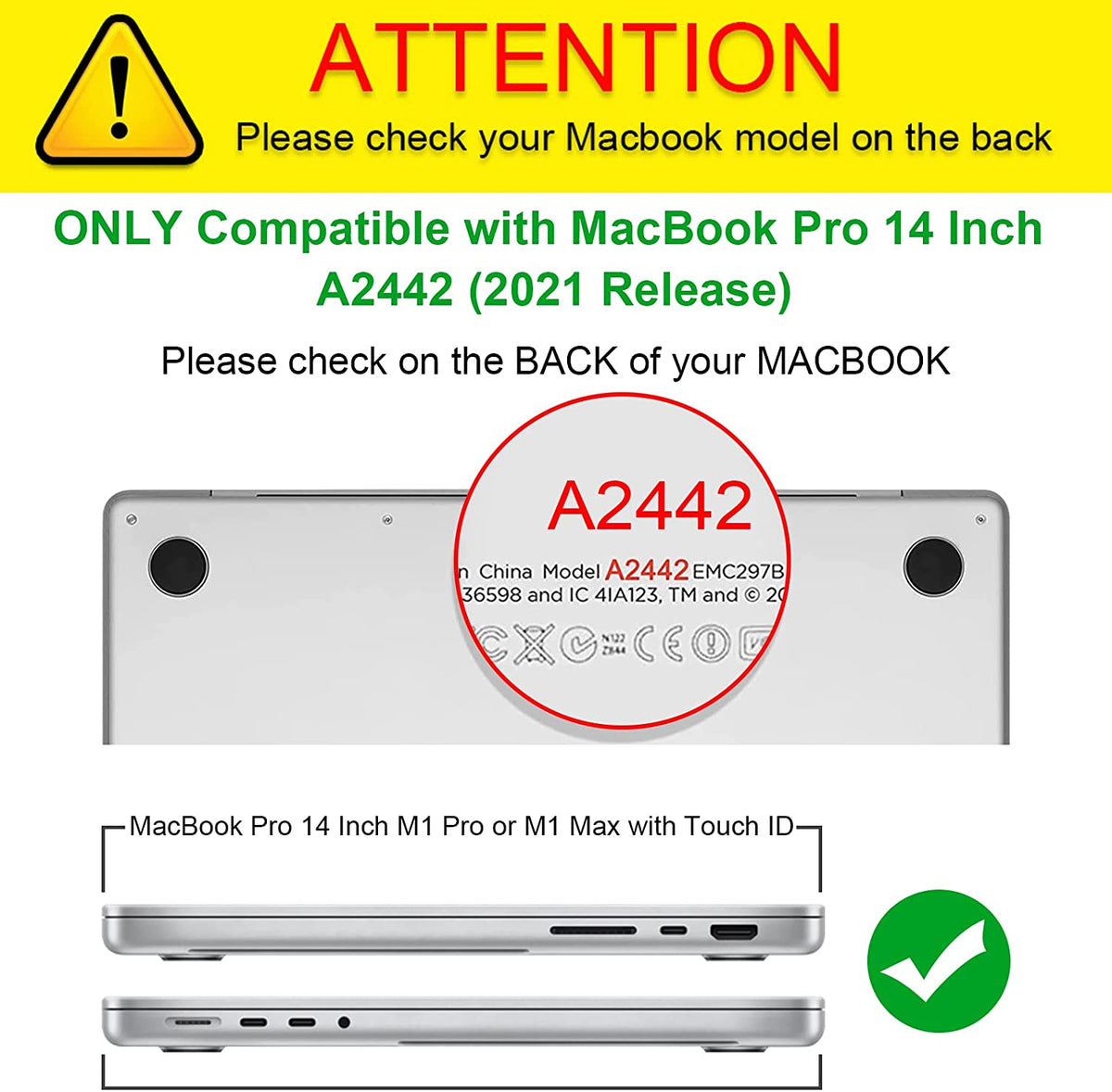 Coque MacBook Pro 14 pouces 2021 NOUVEAU M1 Pro M1 Max 14 pouces