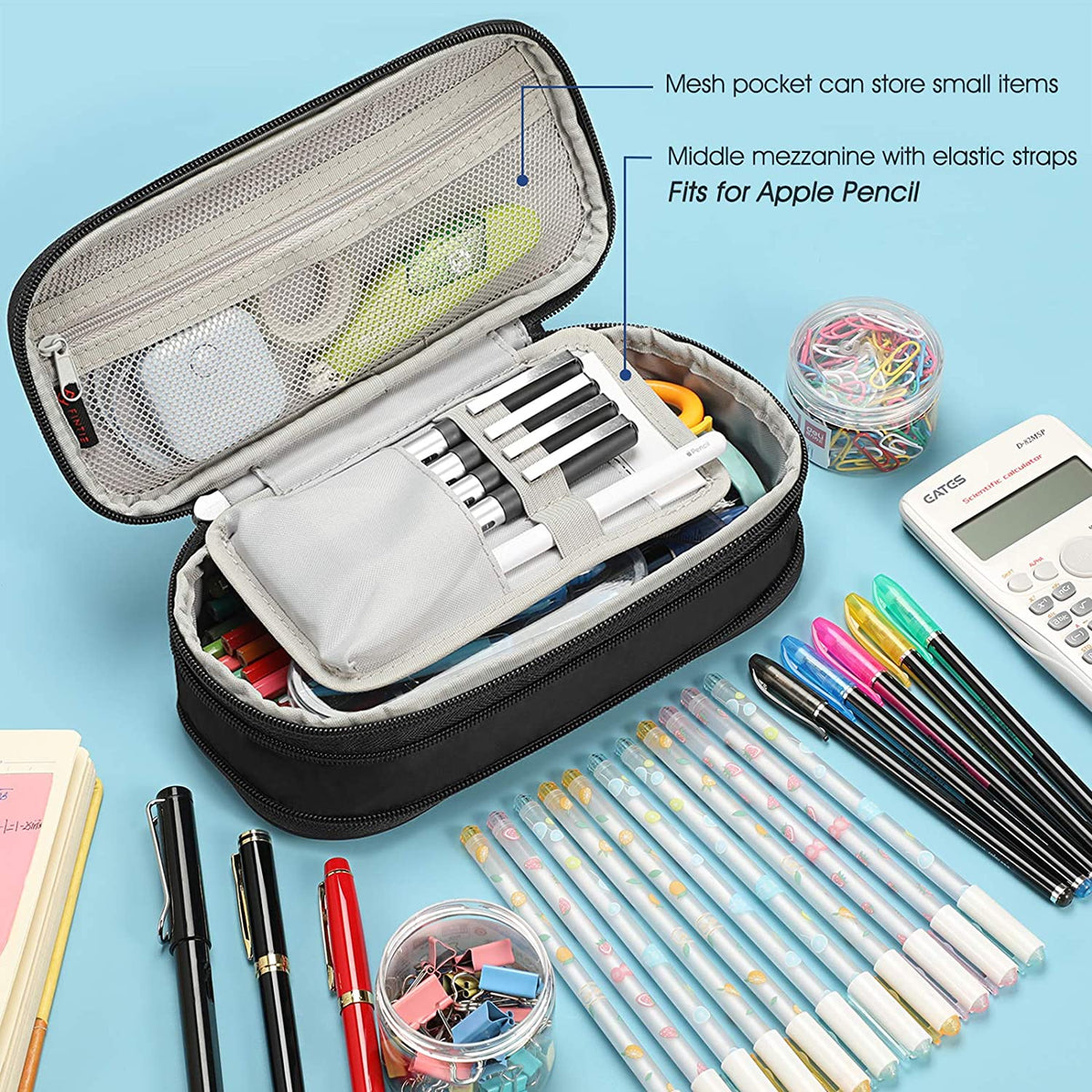 Expandable Pencil Case  Large Storage Stationery Box - Don't Touch Me –  Fintie Cases