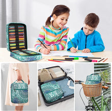 Load image into Gallery viewer, Multilayer Watercolor Pen Bag w/ Front Zipper Pocket
