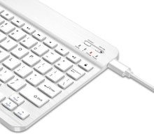 Load image into Gallery viewer, Ultrathin Wireless Bluetooth Keyboard for iPad - White
