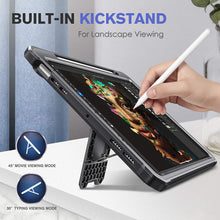 Load image into Gallery viewer, iPad Air 4 2020 Case with Built-in Apple Pencil Holder and Screen Protector

